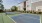 Pickleball court with net and playing area at Aldon at Powell & Broad